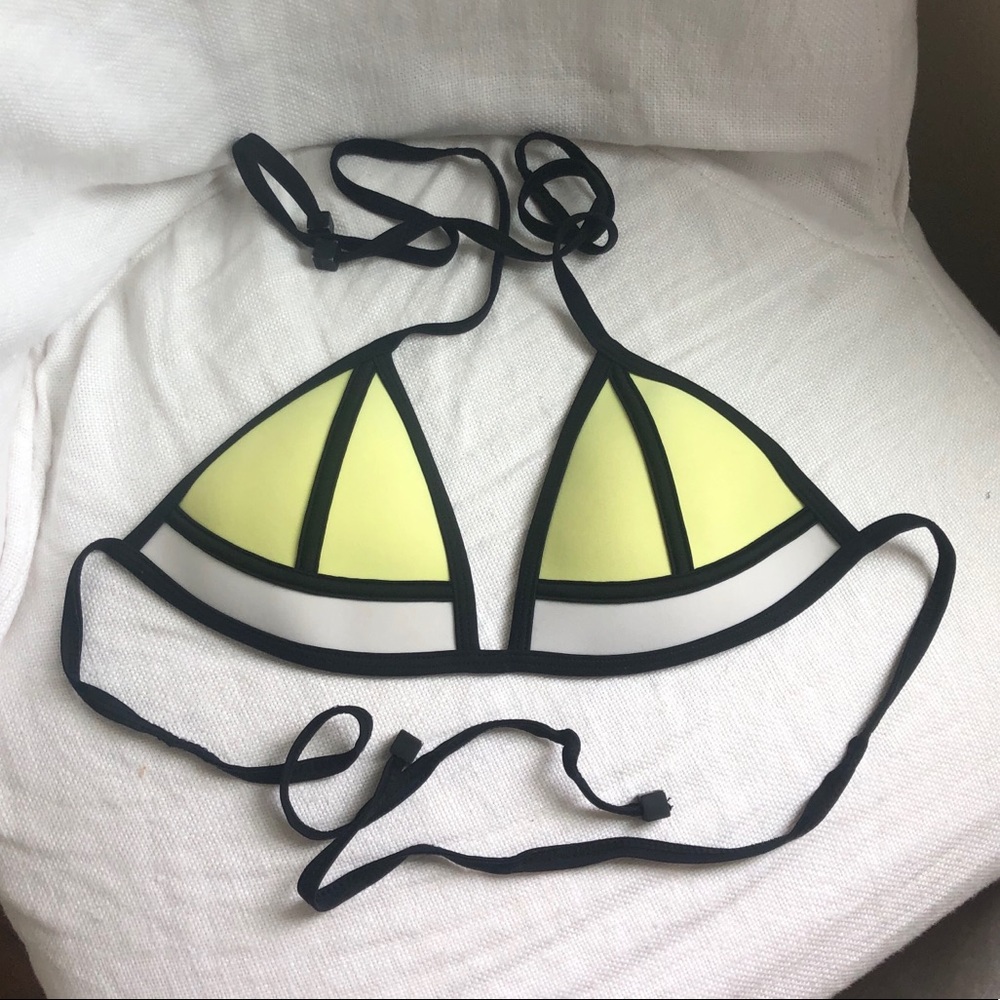 Triangl Yellow Bikini Top!!